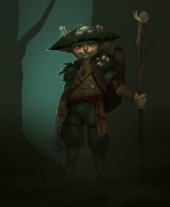 Umber Dungeons and Dragons Gnome