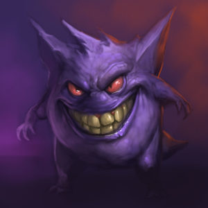 Gengar with a big smile